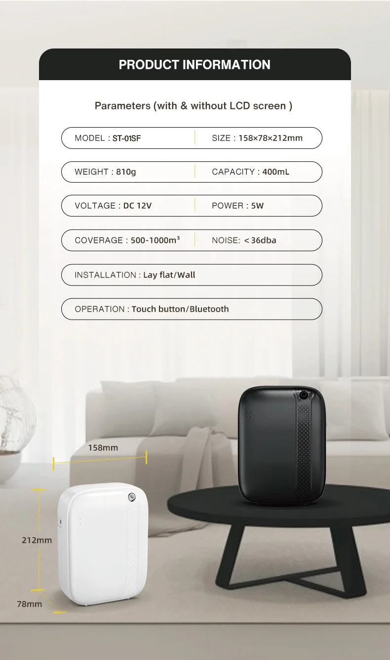 Wall Hung Diffuser - 150-300m2 (ST-01SF)