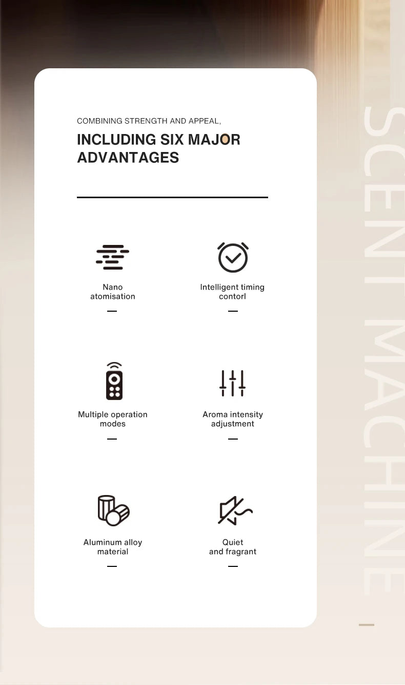 Modern Smart WIFI Small Towel Aroma Diffuser - 65m2 (ST01SR-LI)