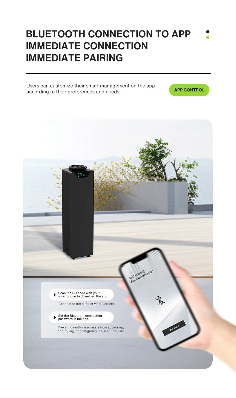 Tower Luxury Smart Aroma Diffuser - 500-1000m2 (ST-01MV)